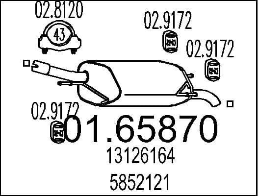 Rear Muffler 01.65870