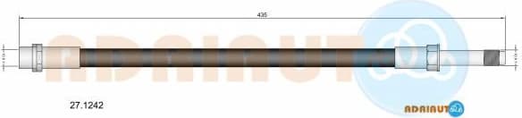 Brake hose rear 27.1242