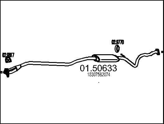 Centre Muffler 01.50633