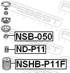 Spacer Tube, shock absorber NSB-050 - image 2