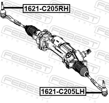 Tie Rod End 1621-C205RH - image 2