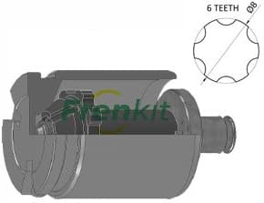Piston, brake caliper K415201