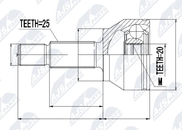 Joint Kit, drive shaft NPZ-FR-013
