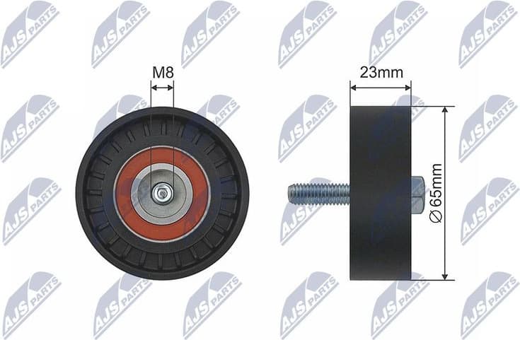 Deflection/Guide Pulley, V-ribbed belt RNK-AR-005