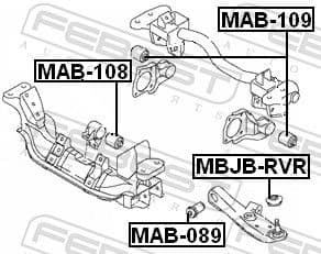 Mounting, differential MAB-109 - image 2