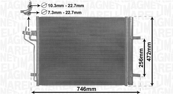 Condenser, air conditioning 350203880000