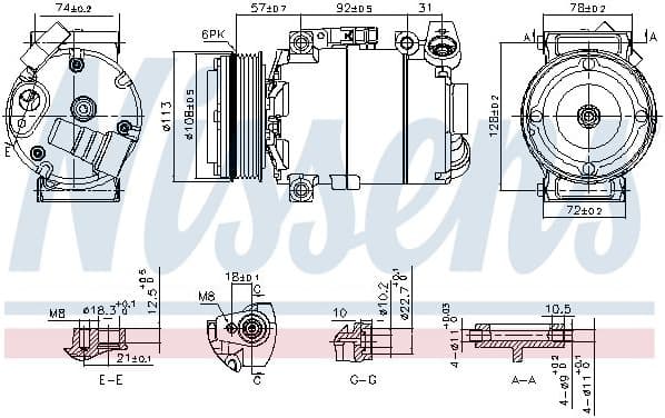 Compressor, air conditioning ** FIRST FIT ** 890714 - image 6