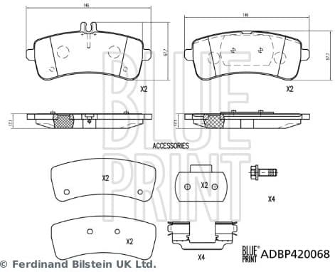 Brake Pad Set, disc brake ADBP420068 - image 2
