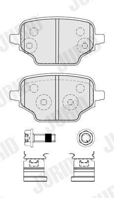 Brake Pad Set, disc brake 574120J