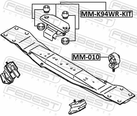 Mounting, manual transmission MM-K94WR-KIT - image 2
