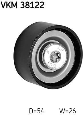 Deflection/Guide Pulley, V-ribbed belt VKM 38122