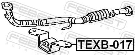 Mounting Kit, exhaust system TEXB-017 - image 2