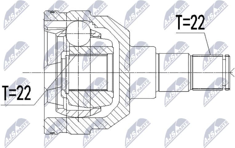 Joint Kit, drive shaft NPW-DW-044