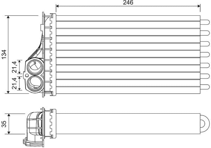 Heat Exchanger, interior heating 811567