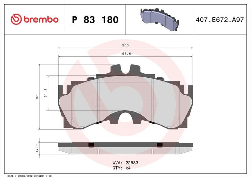 Brake Pad Set, disc brake PRIME LINE P83180