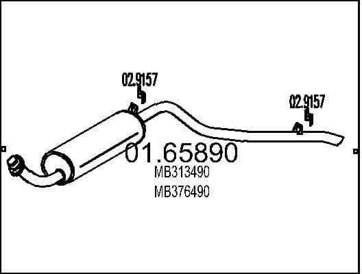 Rear Muffler 01.65890