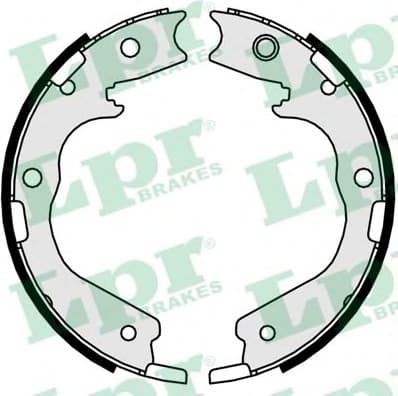 Brake shoes handbrake 81078