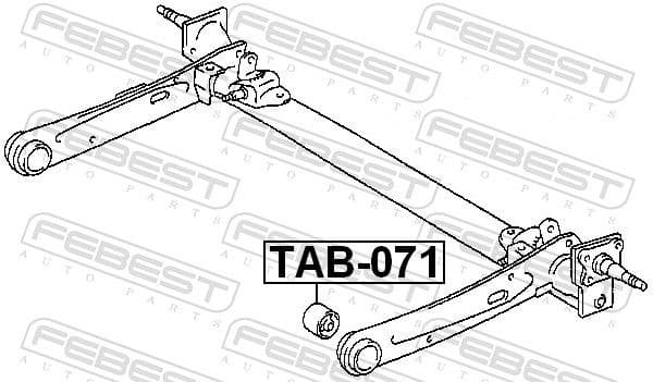 Mounting, control/trailing arm TAB-071 - image 2
