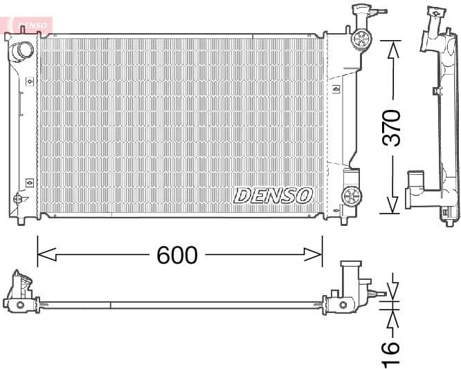 Radiator, engine cooling DRM50094
