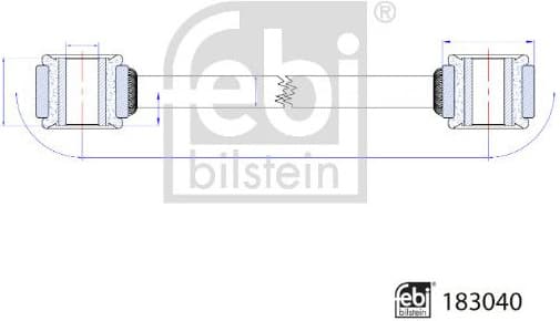 Link/Coupling Rod, stabiliser bar 183040