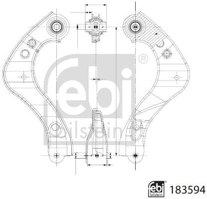 Control/Trailing Arm, wheel suspension 183594