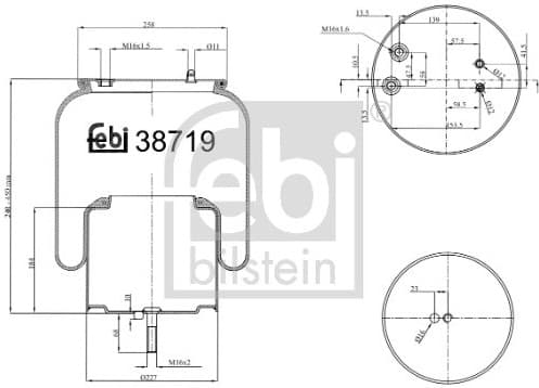 Bellow, air suspension 38719
