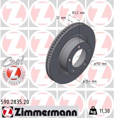 Brake Disc COAT Z 590.2835.20