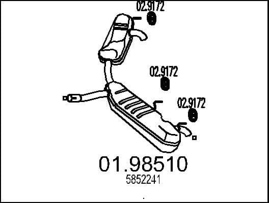 Rear Muffler 01.98510
