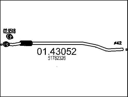 Exhaust Pipe 01.43052