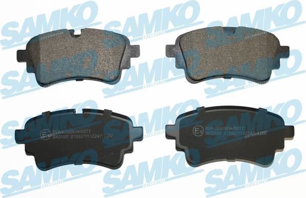 Brake Pad Set, disc brake 5SP2247