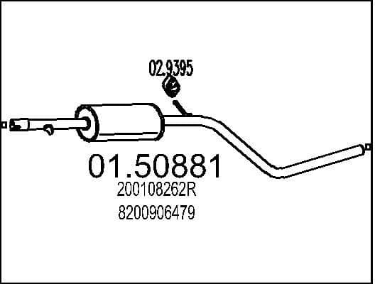 Centre Muffler 01.50881