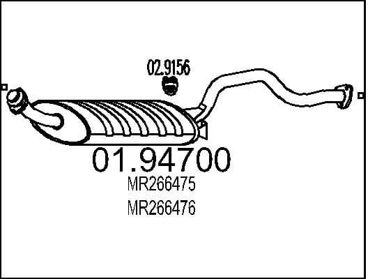 Rear Muffler 01.94700