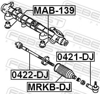 Inner Tie Rod 0422-DJ - image 2