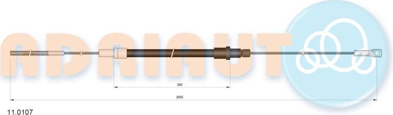 Cable Pull, clutch control 11.0107