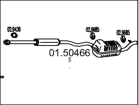 Centre Muffler 01.50466