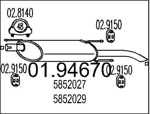 Rear Muffler 01.94670