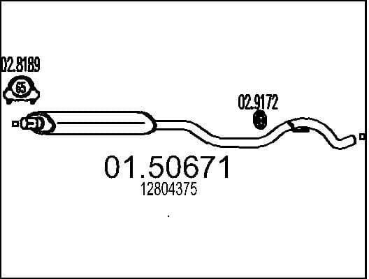 Centre Muffler 01.50671