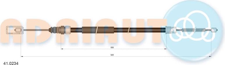 Cable Pull, parking brake 41.0234