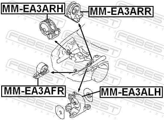Mounting, engine MM-EA3ARH - image 2