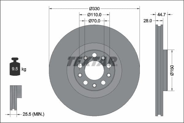 Brake Disc PRO+ 92337905