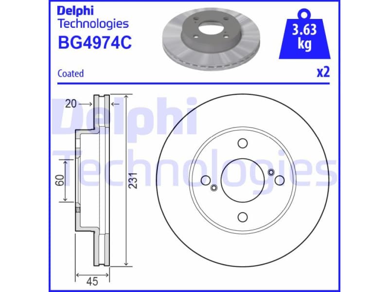 Brake Disc BG4974C