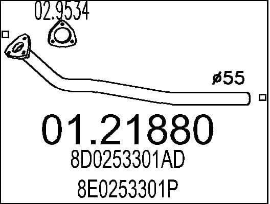 Exhaust Pipe 01.21880