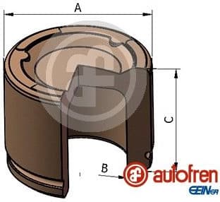Piston, brake caliper D025809