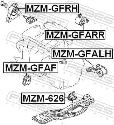 Mounting, engine MZM-GFAF - image 2