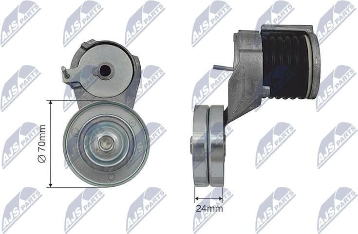 Tensioner Pulley, V-ribbed belt RNK-VW-024