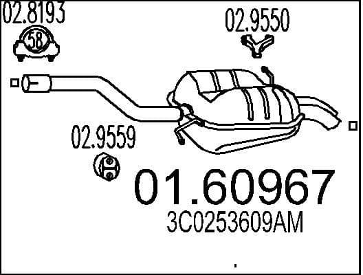 Rear Muffler 01.60967