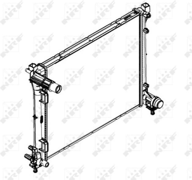 Radiator, engine cooling 58432