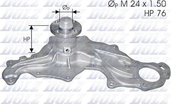 Water Pump, engine cooling F122