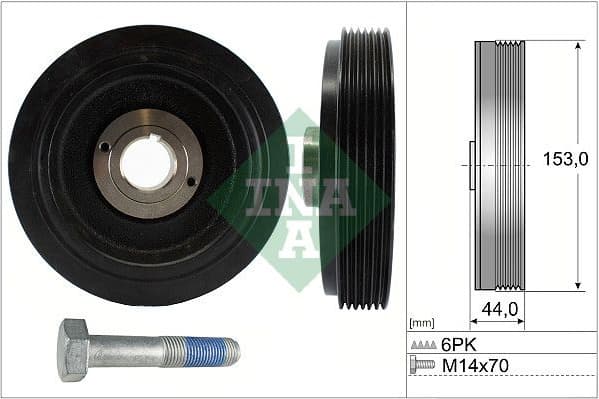 Belt Pulley, crankshaft 544004220