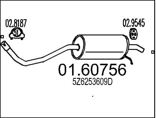 Rear Muffler 01.60756